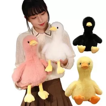 Новые 34/45 см плюшевые утки мягкие игрушки утки кукла длинная плюшевая игрушка макарон мультфильм желтые утки девочки мальчики подарки на день рождения подушка about 35cm