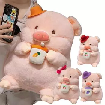 Новые 35/45 см мягкие игрушки для животных, фрукты, чай, свинья, виноград, вишня, морковь, супер мягкие куклы для девочек и мальчиков, подарки на день рождения, домашний декор about 35cm