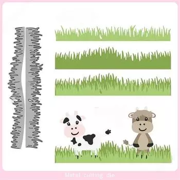 Новые 3 шт. трава металлическая резка штампованная форма скрапбукинг украшение тиснение фотоальбом украшение изготовление открыток своими руками поделки One Size серебряный