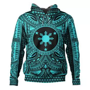 Новые 3D Филиппины Филиппинские Полинезийские Татуировки Лапу Лапу Солнце Племенной Принт Толстовки Для Мужчин Детская Мода Винтаж С Капюшоном Толстовка S