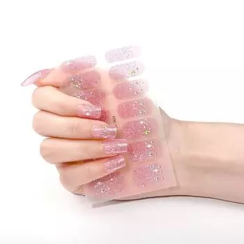 Новые 3D наклейки для маникюра с бриллиантами, имитация алмазной пленки для лака для ногтей, наклейки для ногтей, маленькие свежие наклейки для маникюра ZX-3824