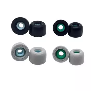 Новые 4 пары сменных амбушюр из пены с эффектом памяти для Sony WF-1000XM4 серые и черные