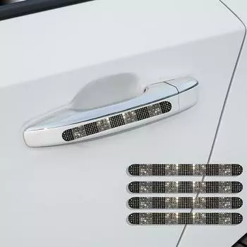 Новые 4 шт/8 шт роскошные наклейки для защиты дверцы автомобиля от царапин наклейки и наклейки шикарные автомобильные аксессуары для женщин