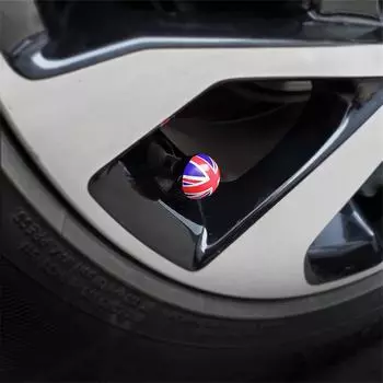 Новые 4 шт. Англия Британский флаг Автомобиль Круг Колесо Шина Мяч Воздушный Ниппель Крышки