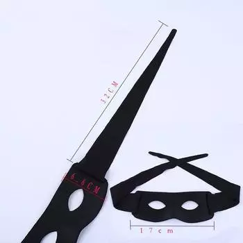 Новые 4 шт. ПВХ маска ниндзя для Хэллоуина, косплей-вечеринки, аксессуары для переодевания
