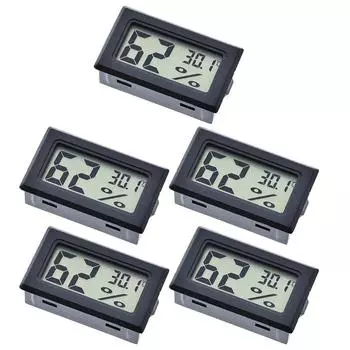Новые 5 шт. Маленькие измерители температуры и влажности с ЖК-дисплеем по Фаренгейту для сада Cel