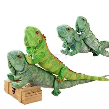 Новые 65/95 см имитация рептилий ящерица хамелеон плюшевые игрушки личность животное кукла декор подушка дети день рождения рождественские подарки about 65cm темно-зеленого