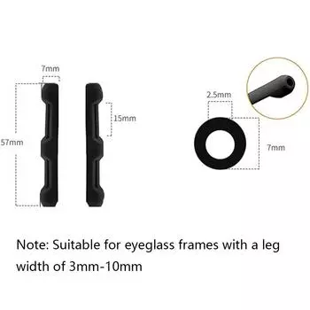 Новые 6 пар силиконовых подушечек для ушей для очков, противоскользящие, эластичные, удобные фиксаторы для очков