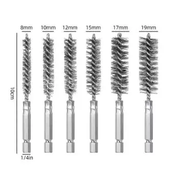 Новые 6 шт. 8-19 мм проволочная трубка для чистки оборудования щетка для очистки ржавчины моющие полирующие инструменты для обработки автомобильного производства