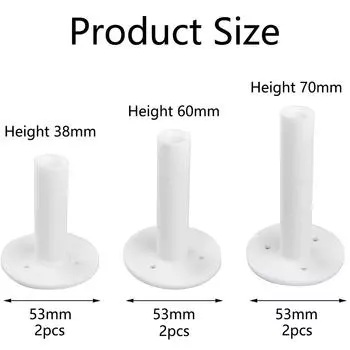 Новые 6 шт. Белые резиновые подставки для ти для драйвинга для практики гольфа, диаметр 53 мм