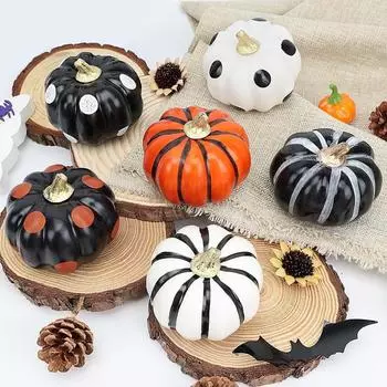 Новые 6 шт. Хэллоуинские тыквы Внутренние украшения для стола, многоярусного подноса, стола