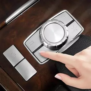 Новые 6 шт. Накладки на кнопки мультимедиа на центральной консоли для Mercedes-Benz E-Class W212 2010-2015
