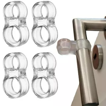 Новые 8-1PC ручки дверные стопоры без проколов дверные стопоры прозрачные круглые защитные дверные ручки бампер стены мебель защитная накладка 1PC