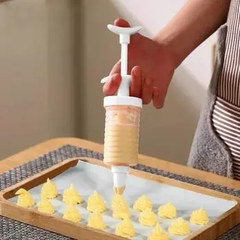 Новые 8 трубчатых насадок со шприцем, пластиковая насадка для выпечки крема, диспенсер для глазури, насадки для крема для кондитерских изделий, инструмент для украшения трубочек для кондитерских изделий белый