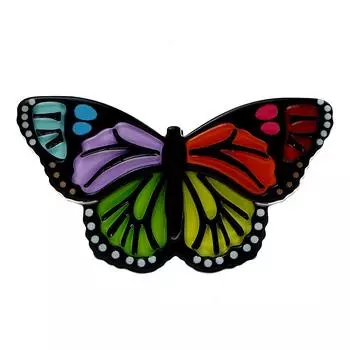 Новые акриловые броши-бабочки для женщин, красивые летние булавки с насекомыми, красочные аксессуары, высокое качество