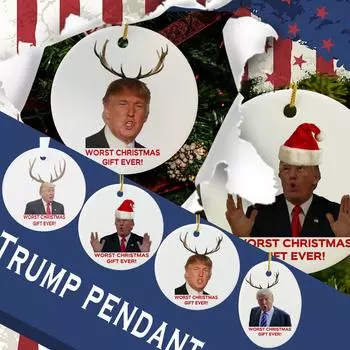 Новые акриловые плоские простые стильные рождественские украшения в виде рогов для дома и праздника, подвески для вечеринок A