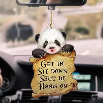 Новые акриловые украшения, симпатичные собачки, подвесные украшения для автомобиля, подвеска для зеркала, сумка, брелок, декоративный подарок на День святого Валентина style 1