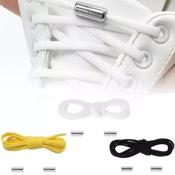 Новые эластичные шнурки Sagit для взрослых и детей, без кружевных металлических капсул из сплава, без пряжек One Size чёрный