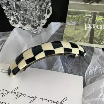 Новые элегантные ацетатные заколки для волос, простые геометрические однотонные заколки-автоматы, шпилька, женские аксессуары для волос