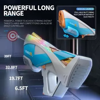 Новые электрические водяные пистолеты, игрушки, яхта, космический водяной пистолет, полностью автоматический, летний, для стрельбы на пляже, на открытом воздухе, для детей, мальчиков, девочек, взрослых, подарок