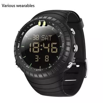 Новые электронные часы многофункциональные модные тенденции для мужчин и женщин, водонепроницаемые электронные часы с одним дисплеем для мужчин