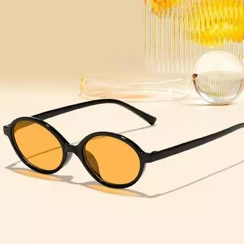Новые эллиптические солнцезащитные очки с маленькой оправой, модные трендовые овальные солнцезащитные очки для мужчин и женщин с защитой от ультрафиолета, ультралегкие солнцезащитные очки