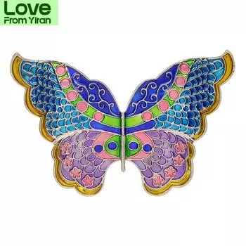 Новые эмалевые броши-бабочки для женщин, зимнее пальто, модные украшения, красивые аксессуары высокого качества зелёный