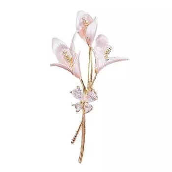 Новые эмалевые броши-цветы для женщин, элегантные свадебные банкетные броши-булавки