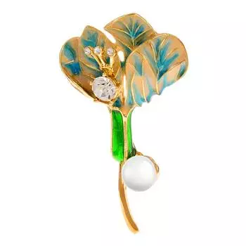 Новые эмалированные броши с цветами для женщин, зимняя мода, булавка для пальто, 2 цвета, аксессуары для вечеринок, материал из сплава