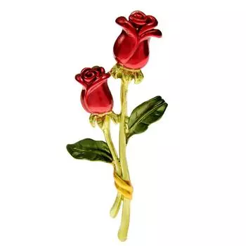 Новые эмалированные броши с розами для женщин, модный материал из сплава, дешевые ювелирные изделия, свадебная булавка, 2 цвета, подарок