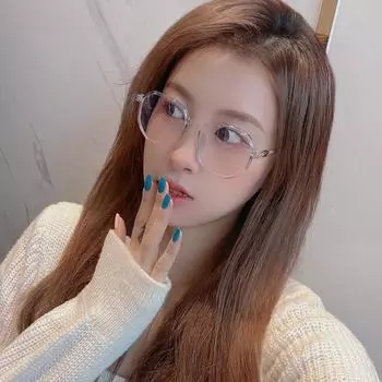 Новые анти-синие очки TR в Интернете, модные многоугольные полые дужки для мужчин и женщин со знаменитостями, с плоскими линзами и очками для близорукости.