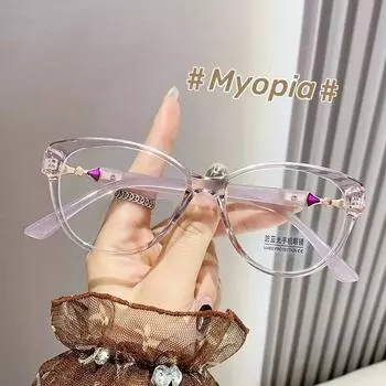 Новые антисиние очки для близорукости, винтажные очки в круглой оправе, очки для близорукости для мужчин и женщин, близорукие, минус диоптрии 0