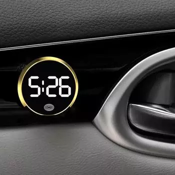 Новые автомобильные ЖК-светящиеся цифровые часы с дисплеем, термометр, дисплей температуры, электронные часы, украшения для автомобиля