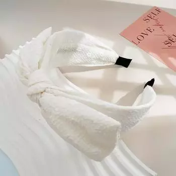 Новые Аксессуары для Укладки Волос Маленькие Цветочные Повязки для Волос для Женщин Девочек Мягкие Широкие Обручи Большой Бант Перекрестная Повязка на Голову Летний Подарок