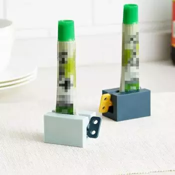 Новые аксессуары для ванной комнаты, соковыжималка для зубной пасты, дозатор зубной пасты, тюбик соковыжималка, очищающее средство для лица, роликовый держатель для детей светло-синий