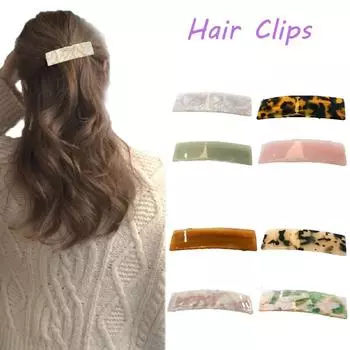Новые аксессуары для волос для девочек, цветочные женские ацетатные заколки, заколки для волос, шпильки для волос с леопардовым принтом 6
