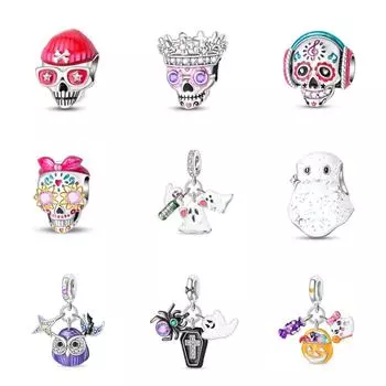 Новые аксессуары из серебряных бусин S925, памятная серия с яркими бусинами для фанатичных любителей музыки