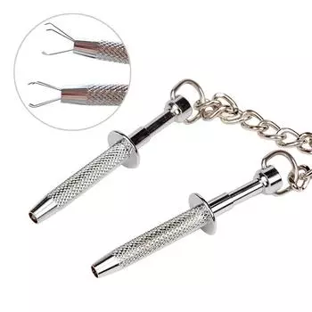 Новые экстремальные зажимы для сосков груди, зажимы для женского клитора, цепочка для БДСМ, эротические игры, экстремальный стимулятор для взрослых, секс-игрушки для пар