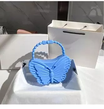 Новые бабочки женские ПВХ модные желейные сладкие сумки для пикника на открытом воздухе повседневные модные трендовые женские сумки