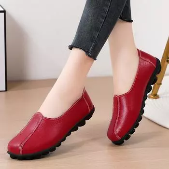 Новые бахилы для мам, большие размеры, женские туфли на плоской подошве с мягкой подошвой, нескользящая обувь, размеры 35–42 35 чёрный