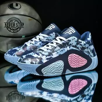 Новые баскетбольные кроссовки мужские настоящие ботинки обувь для спорта на открытом воздухе обувь для цементного грунта подростковые кроссовки для учеников средних школ один ботинок 36