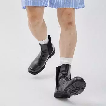 Новые базовые ботинки челси BSC T by Clash A191, черные с квадратным носком-BA191BL 250