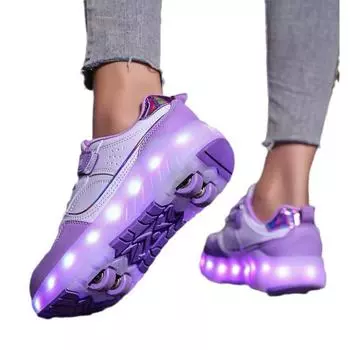 Новые бегущие туфли Четырехколесные девочки шкив лопнули одноклассники мальчики шкив обувь дети с колесами спортивная обувь 29