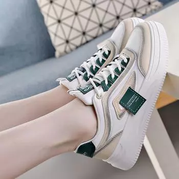 Новые белые туфли, модная повседневная обувь, осенние туфли, дышащая модная повседневная женская обувь, белые туфли с мягкой подошвой 36