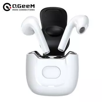 Новые беспроводные Bluetooth-наушники Hifi с длительным сроком службы батареи TWS-наушники Спортивная гарнитура белый