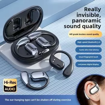 Новые беспроводные Bluetooth-наушники M75OWS с костной проводимостью чёрный