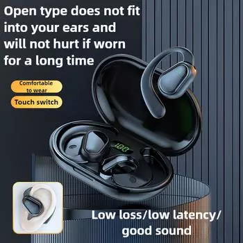 Новые беспроводные Bluetooth-наушники OWS Open Earless, сверхдолговечные спортивные наушники безболезненного ношения чёрный