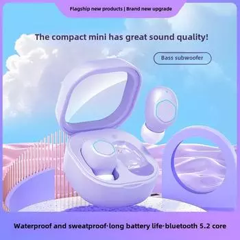 Новые беспроводные Bluetooth-наушники с шумоподавлением, компактные портативные спортивные музыкальные наушники чёрный