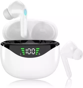 Новые беспроводные наушники Bluetooth-наушники Беспроводное шумоподавление До 60 часов непрерывного воспроизведения Наушники Автоматическое сопряжение Мгновенное