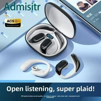 Новые беспроводные наушники Bluetooth с подвесным ушным вкладышем OWS, сверхвысокая выносливость, беговые наушники чёрный